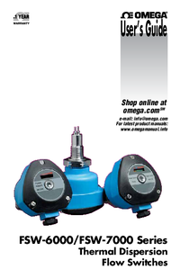 Thumbnail of document Manual - FSW-7112 Thermal Dispersion Flow Switches